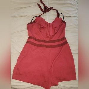 Bebe romper with ruffles..great condition